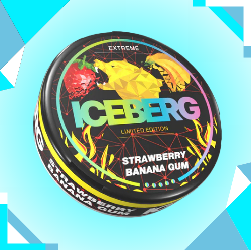 Iceberg Strawberry Banana Gum x-strong