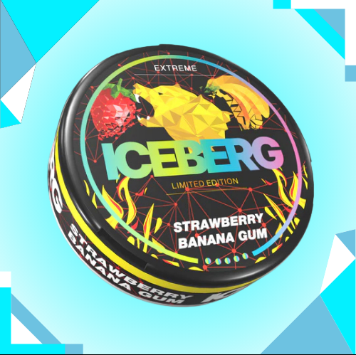 ICEBERG STRAWBERRY BANANA GUM