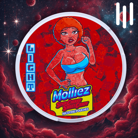 Molliez Sour Cherry Sweet Candy (Light) (10mg) | Nicotine Pouches